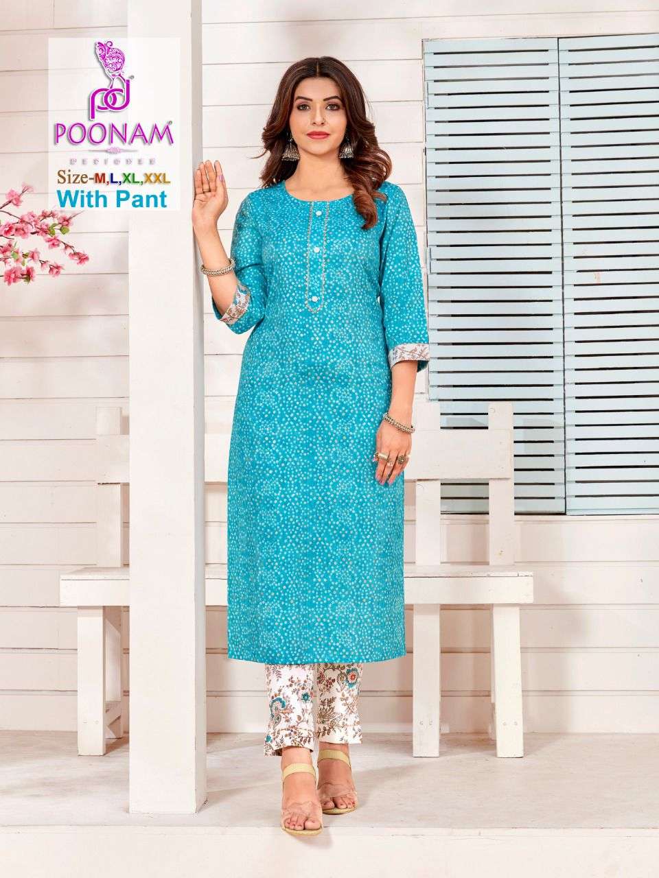 Poonam Designer-Colorbar-17kg-Rayon-Print-Kurti-17-kg-Rayon-Pint-Pant-1003